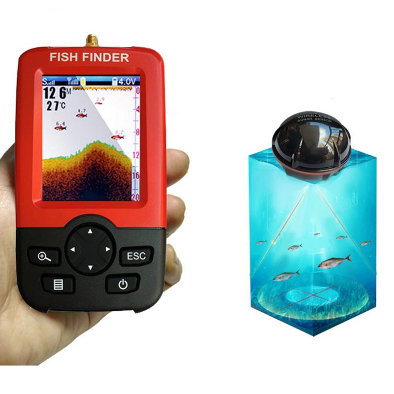 Портативный эхолот с сенсором  – обзор и цена Fishing Depth Finder