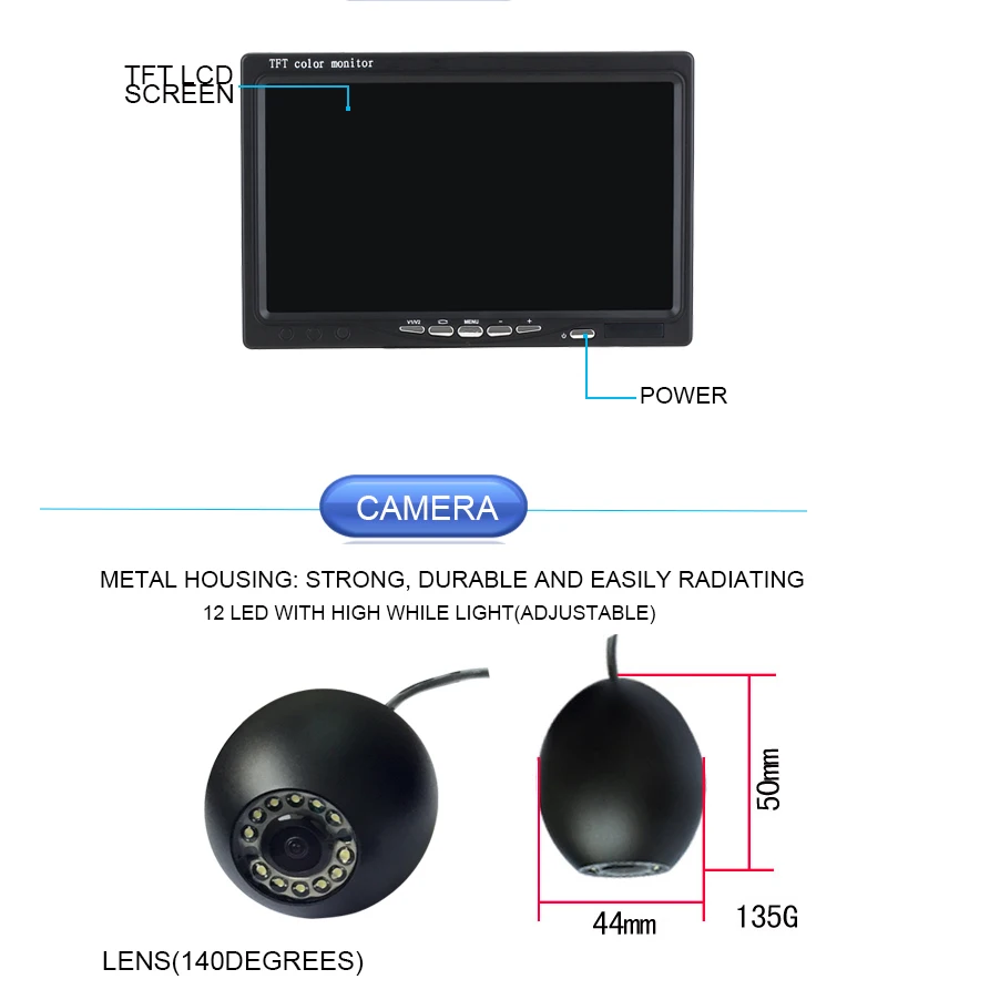 Комплект подводной камеры для  – обзор и цена Fishing Camera